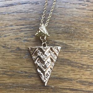 Gold Triangle Necklace